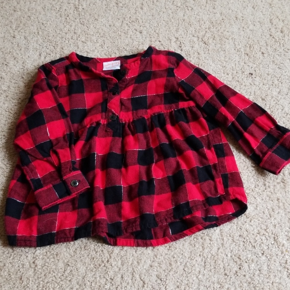 Red and black plaid shirt